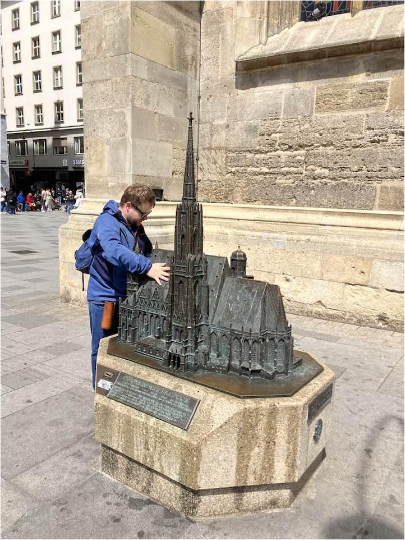 Hmatový model katedrály svatého Štěpána ve Vídni